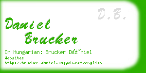 daniel brucker business card